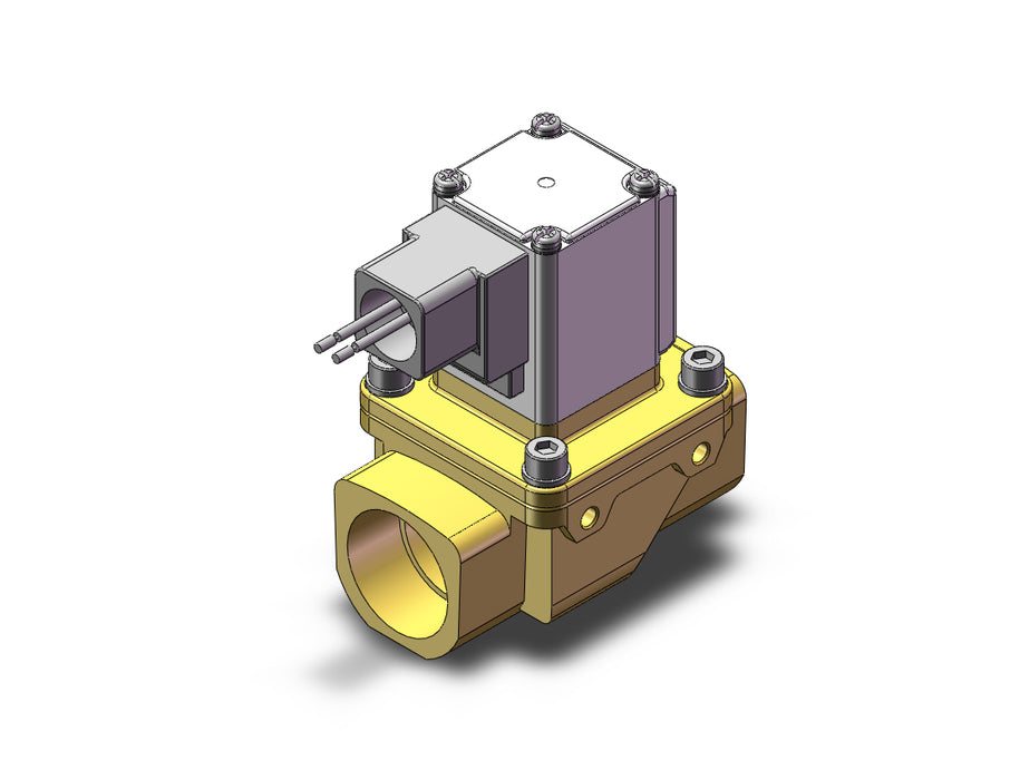 VXZ262KWB Pilot Op 2 Port Solenoid Valve, (N.C.)