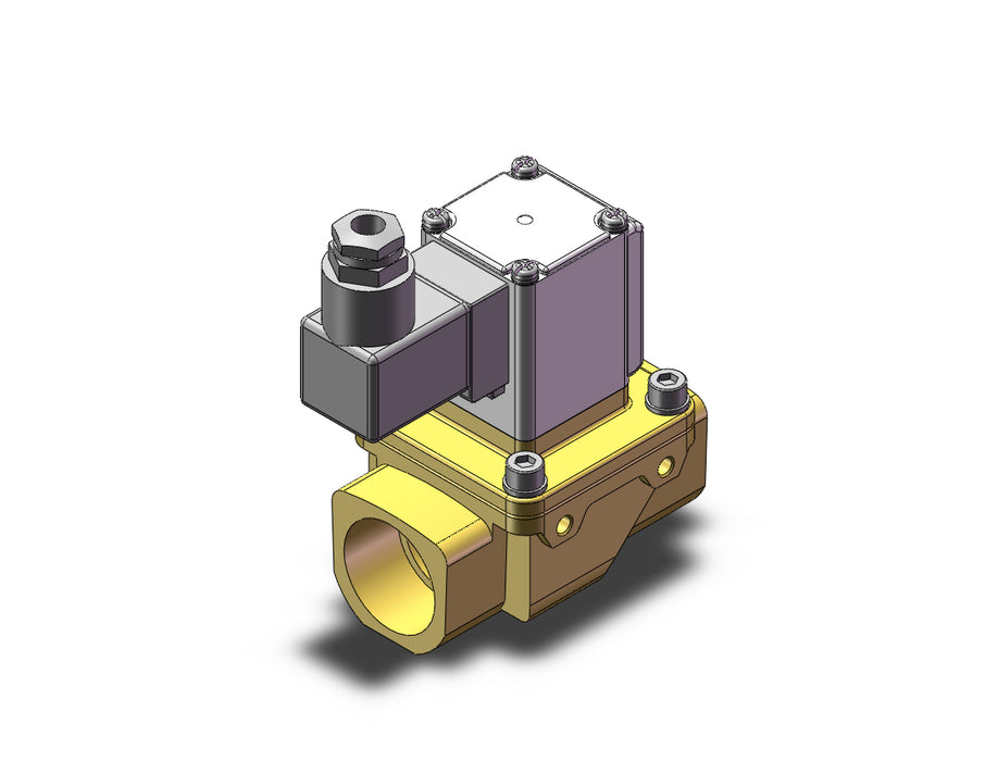 VXZ262KZ1H Pilot Op 2 Port Solenoid Valve, (N.C.)