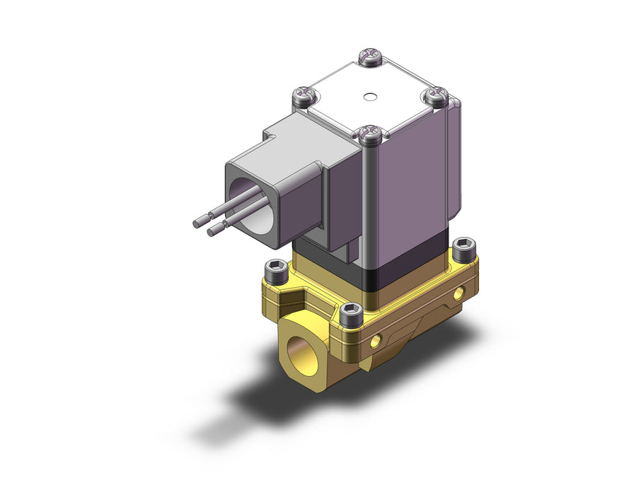 VXZ2A2AS Pilot Op 2 Port Solenoid Valve, (N.O.)