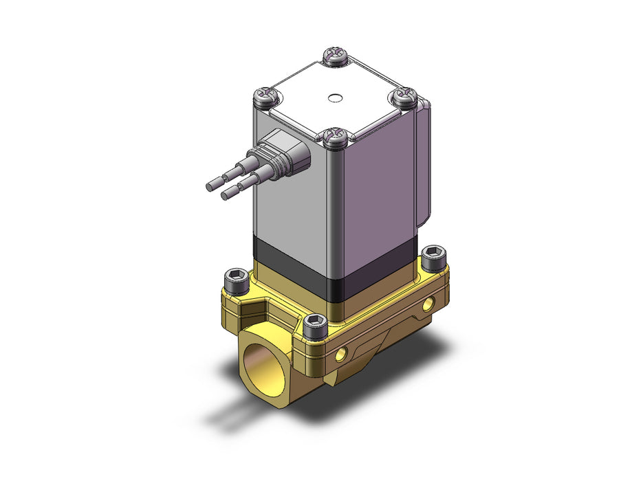 VXZ2A2BA Pilot Op 2 Port Solenoid Valve, (N.O.)