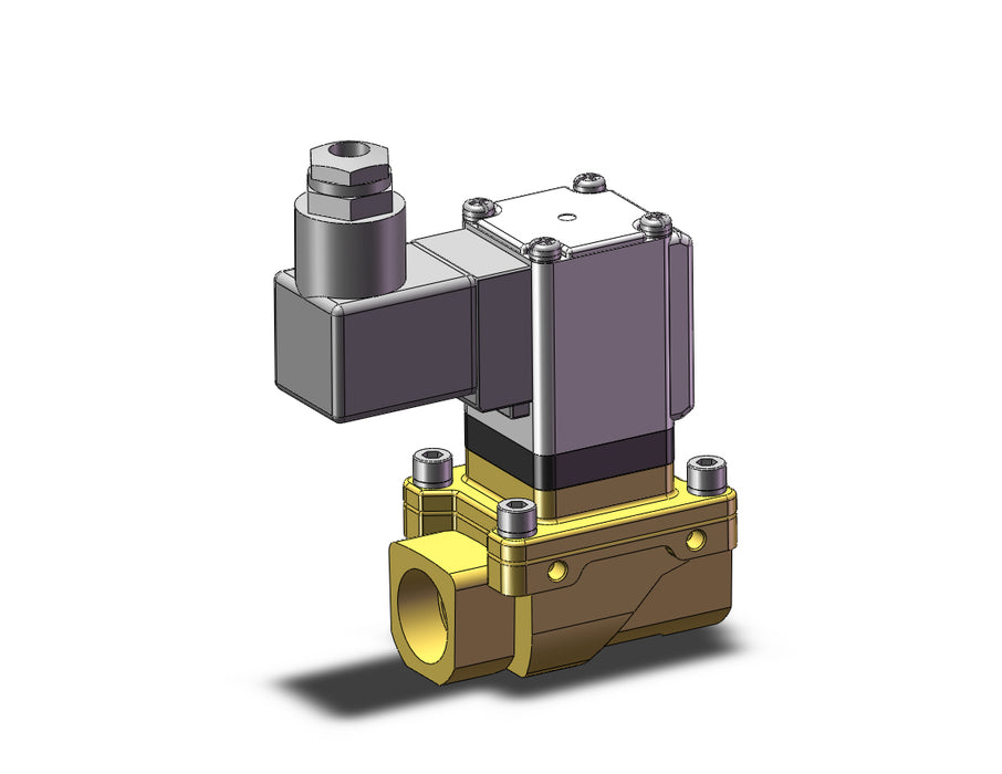 VXZ2B0FGE Pilot Op 2 Port Solenoid Valve, (N.O.)