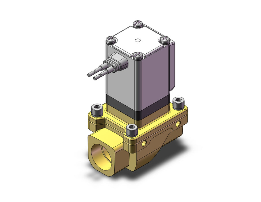 VXZ2B2FAB Pilot Op 2 Port Solenoid Valve, (N.O.)