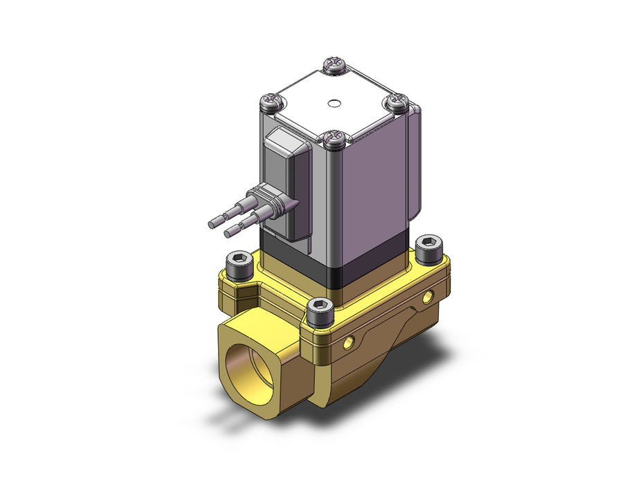 VXZ2B2FFB Pilot Op 2 Port Solenoid Valve, (N.O.)