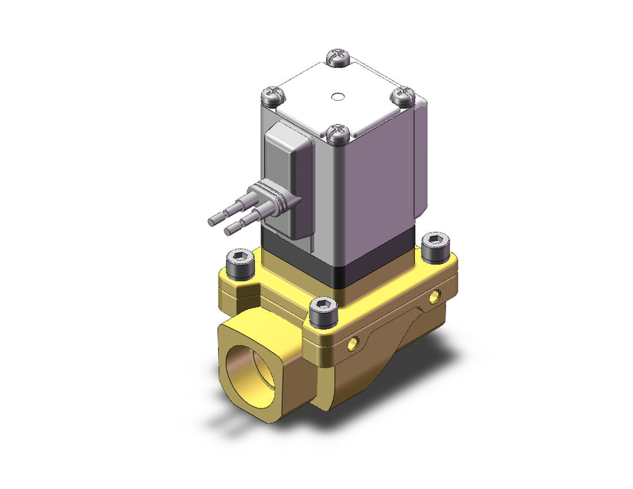 VXZ2B3FFB Pilot Op 2 Port Solenoid Valve, (N.O.)