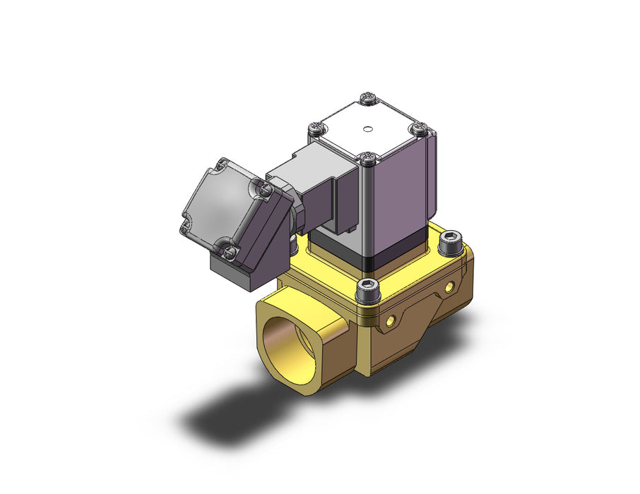 VXZ2D2KM Pilot Op 2 Port Solenoid Valve, (N.O.)