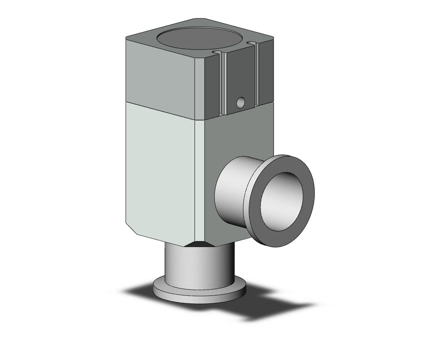 XLA-25H5-2-XQ1A Aluminum, High Vacuum Angle Valve