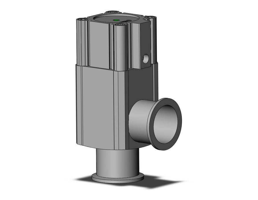 XLA-40-2 HIGH VACUUM ANGLE VALVE, ALUMINUM