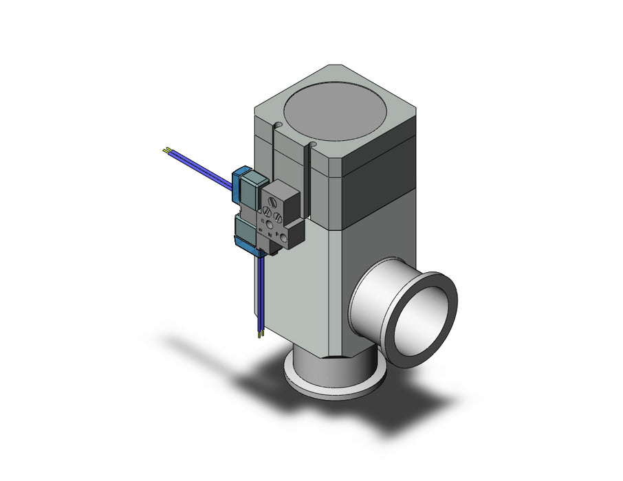 XLDV-40K-5LZ Aluminum, High Vacuum Angle Valve