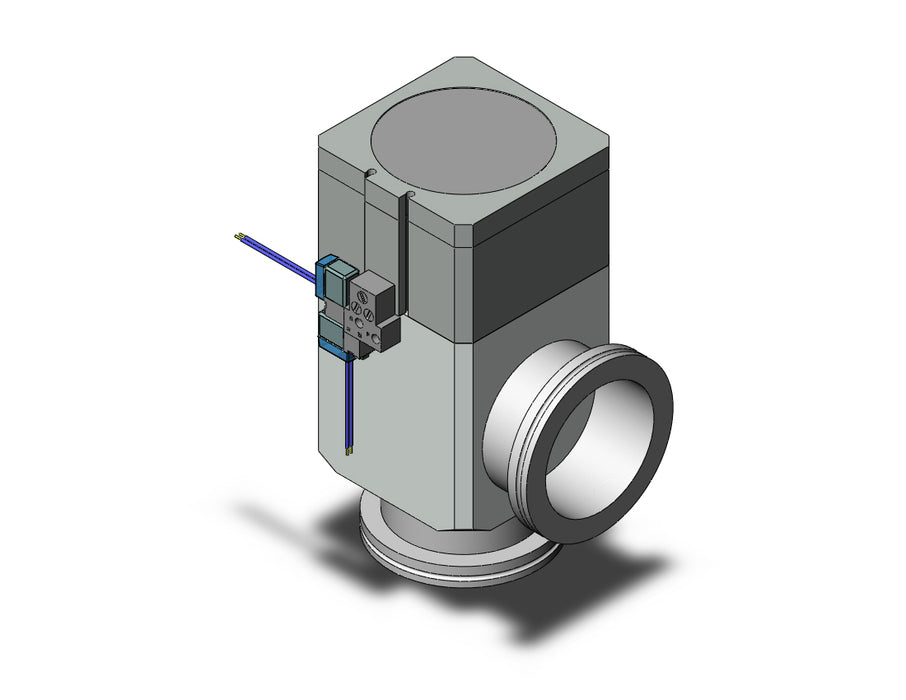 XLDV-63K-5G Aluminum, High Vacuum Angle Valve