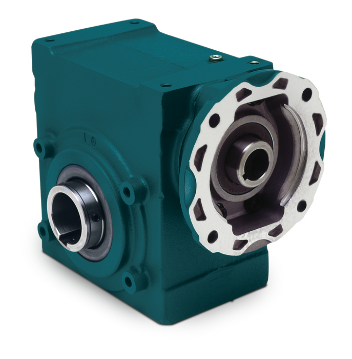 Speed Reducer Tigear-2 Worm Gear Speed Reducers 40:1 Hollow Shaft 3.00" Center Distance 140TC Input Quill Style Motor Flange No Base Kit Single Reduction Right Angle 1-15/16" Bore 