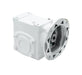 Speed Reducer Tigear-2 Worm Gear Speed Reducers 10:1 Right Solid Output Shaft 2.62" Center Distance 140TC Input Quill Style Motor Flange No Base Kit Single Reduction Right Angle White Epoxy Paint Washdown 