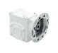 Speed Reducer Tigear-2 Worm Gear Speed Reducers 50:1 Right Solid Output Shaft 4.75" Center Distance 180TC Input Quill Style Motor Flange No Base Kit Single Reduction Right Angle White Epoxy Paint 