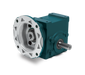Speed Reducer Tigear-2 Worm Gear Speed Reducers 50:1 Double Solid Output Shaft 4.75" Center Distance 180TC Input Quill Style Motor Flange No Base Kit Single Reduction Right Angle 