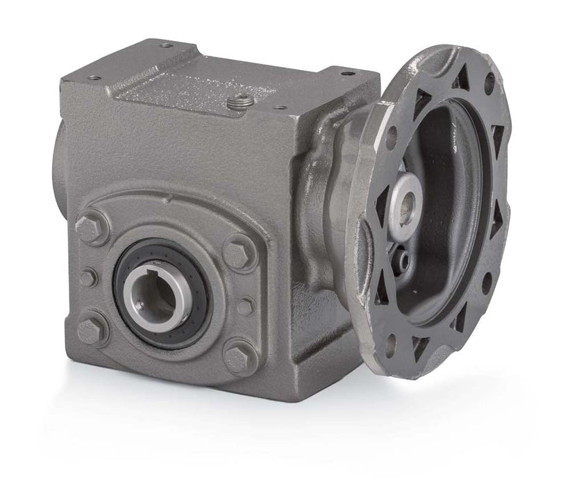 Speed Reducer Tigear-2 Worm Gear Speed Reducers 7.5:1 Hollow Shaft 2.00" Center Distance 56C Input Quill Style Motor Flange No Base Kit Single Reduction Right Angle 1-3/16" Bore Washdown 