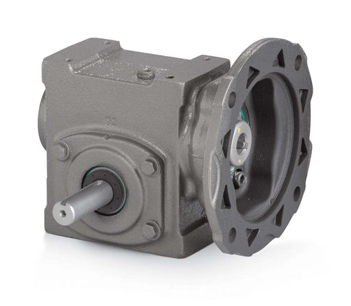 Speed Reducer Tigear-2 Worm Gear Speed Reducers 60:1 Left Solid Output Shaft 3.00" Center Distance 56C Input Quill Style Motor Flange No Base Kit Single Reduction Right Angle Washdown 