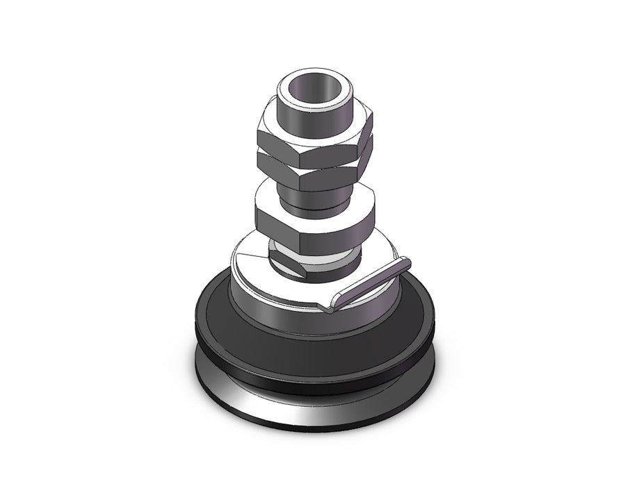 ZP3E-TF40BMN-AL14 Vertical Vac Inlet w/Ball Joint Adapter