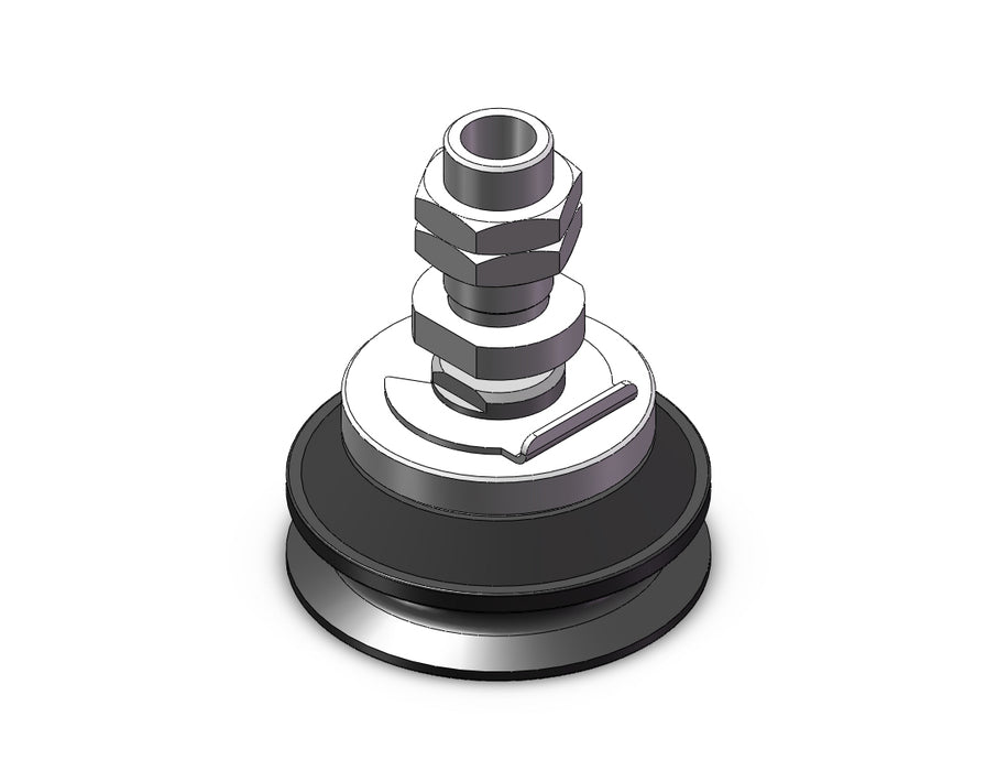 ZP3E-TF50BMU-AL14 Vertical Vac Inlet w/Ball Joint Adapter