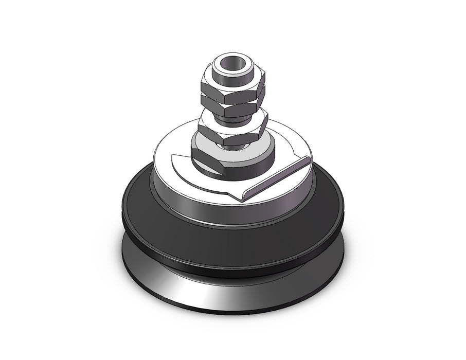 ZP3E-TF80BMS-AL16 Vertical Vac Inlet w/Ball Joint Adapter