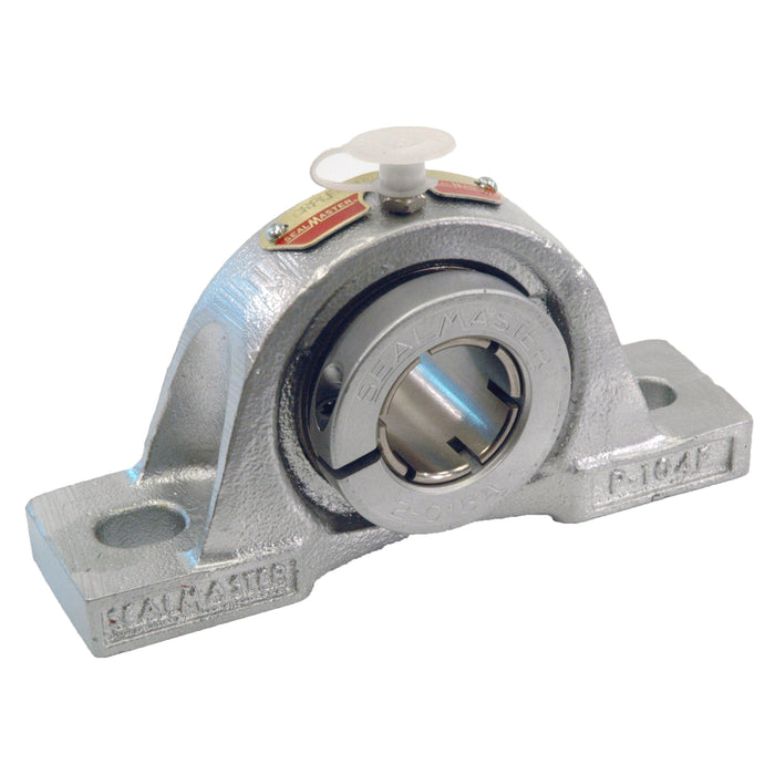 Sealmaster CRPLF-PN16T Mounted Ball Bearings, Phosphorous Nickel Coated Bearing, Pillow Block Bearings, 1" Diameter, Flouropolymer Coated Cast Iron Housing, Concentric Locking, High Performance Seal (HPS), Wide Inner Race