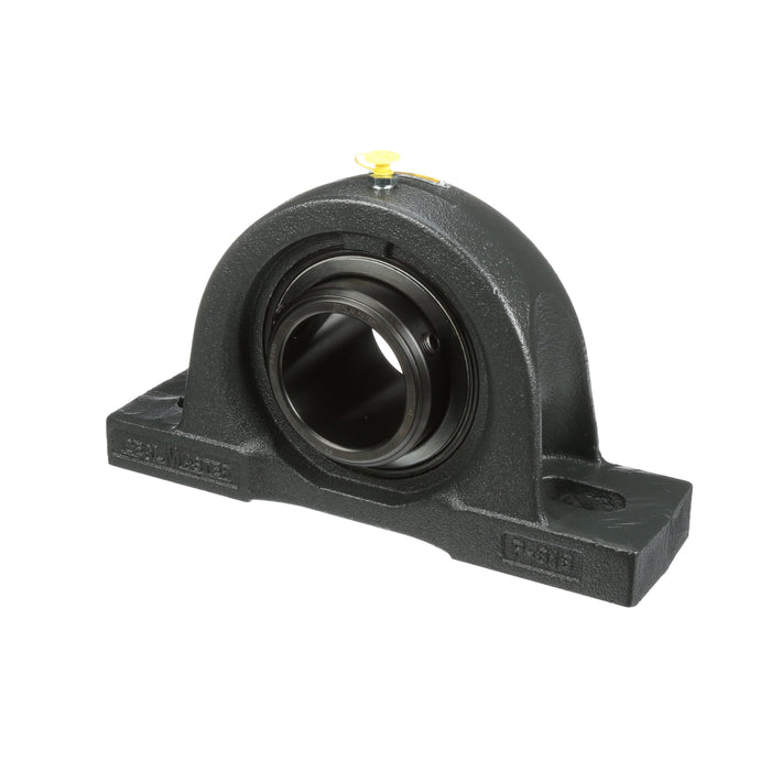 Sealmaster MPD-51 CXU Mounted Ball Bearings, Black Oxide Bearing, Pillow Block Bearings, 3-3/16" Diameter, Cast Iron Housing, Double Set Screw Locking, Felt Labyrinth Seal, Air Handling Housing Fit, Wide Inner Race