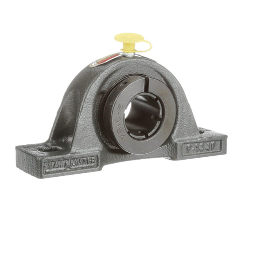 Sealmaster NPL-19T Mounted Ball Bearings, Black Oxide Bearing, Pillow Block Bearings, 1-3/16" Diameter, Cast Iron Housing, Concentric Locking, Felt Labyrinth Seal, Wide Inner Race