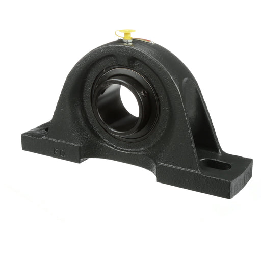 Sealmaster SP-20 Mounted Ball Bearings, Black Oxide Bearing, Pillow Block Bearings, 1-1/4" Diameter, Cast Iron Housing, Set Screw Locking, Felt Labyrinth Seal, Wide Inner Race