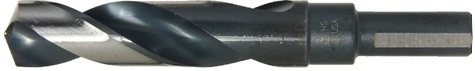 135 degree Split Point 41/64" High Speed Steel Reduced Shank Drill Surface Treated Twist Drill