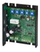 Black chassis mount electronic DC speed controller. Exposed chips, wires, battery and more on green control board.