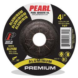 1/4" Thick 7" Dia 7/8" Bore Abrasive Aluminum Depressed Center Grinding Wheel Type 27