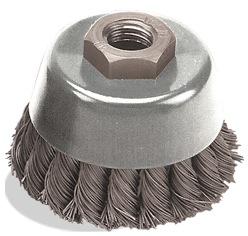 .020" Wire 4" Dia 5/8"-11 Bore Abrasive Knot Cup Wire Brush