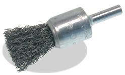 .020" Wire 1" Dia 1/4" Bore Abrasive Crimped End Wire Brush