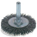 0.118" Wire 1/4" Bore 3" Dia Abrasive Crimped Wheel Wire Brush