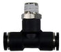 1/4" NPT 1/4" OD Air Fitting Branch Tee Plastic Pneumatic Push-to-Connect Air Fitting