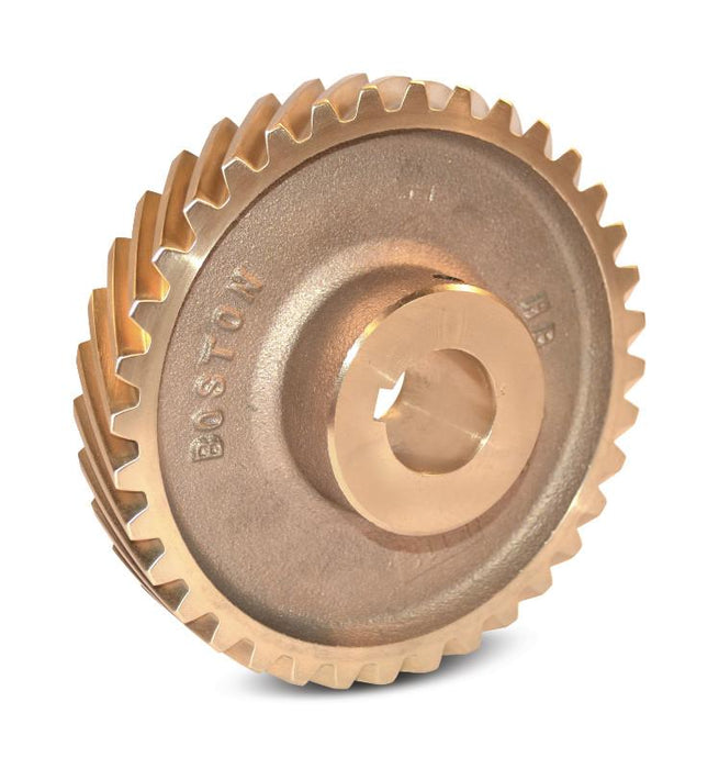 20 Teeth, 8 diametral pitch, bronze, Helical gear, Right Hand