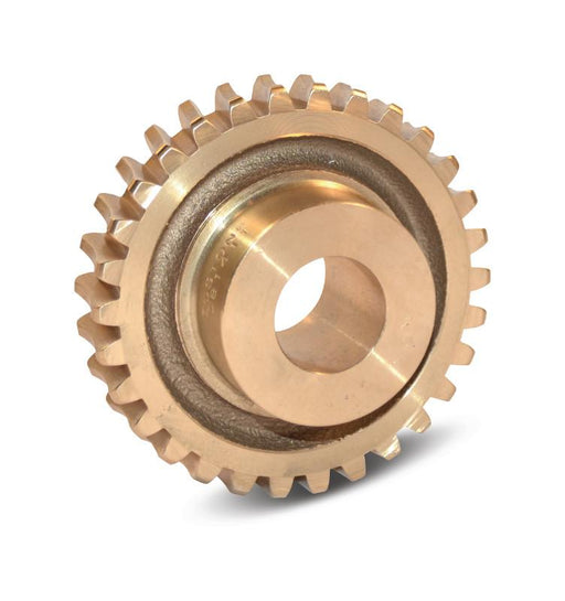 12 diametral pitch, 14-1/2 Degree Pressure Angle, 20 Teeth, bronze, Right Hand, Single Thread, Worm gear