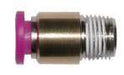 1/2" NPT 1/2" OD Air Fitting Compact Male Connector Plated Brass Pneumatic Push-to-Connect Air Fitting