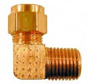 1/8 inch ID 1/8 inch NPT Air Fitting Brass Compression Fitting Elbow Hose Fitting 