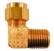 1/4 inch NPT 5/16 inch ID Air Fitting Brass Compression Fitting Elbow Hose Fitting 