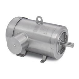 1.5 HP 3600 RPM 3 Phase 60HZ 56C TENV Foot Mounted AC Electric Motor Washdown Duty