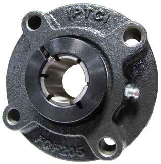 4 Bolt Piloted flange Cast Iron Housing Concentric Locking Steel Bearing Wide Inner Race