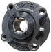 4 Bolt Piloted flange Cast Iron Housing Concentric Locking Steel Bearing Wide Inner Race