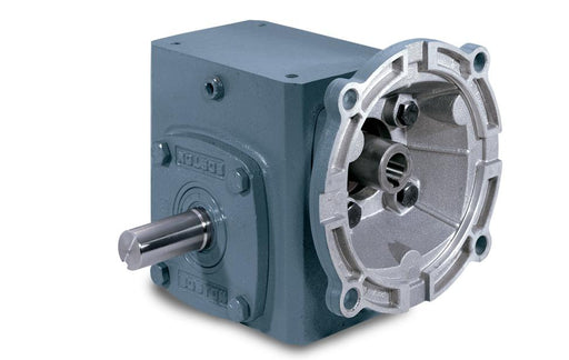 140TC, 15:1 gear ratio, 2.06 inch Center Distance, H solid double output shaft, Quill Style Motor Flange, Single Reduction, Worm Gear Speed reducer