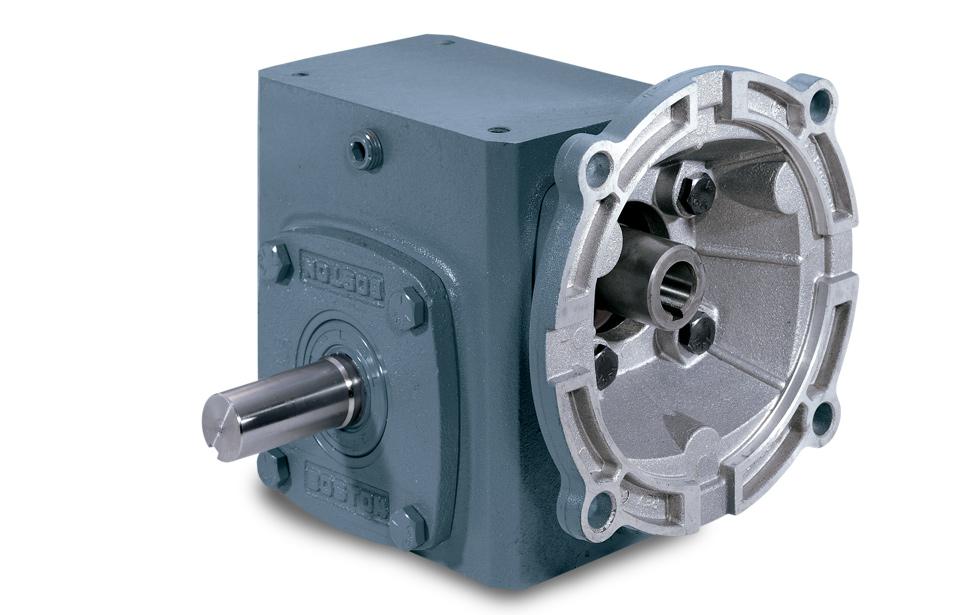 140TC, 20:1 gear ratio, 3.25 inch Center Distance, H solid double output shaft, Quill Style Motor Flange, Single Reduction, Worm Gear Speed reducer