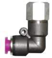 1/2" NPT 1/2" OD Air Fitting Elbow Plastic Plated Brass Pneumatic Push-to-Connect Air Fitting