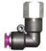 1/4" NPT 5/32" OD Air Fitting Elbow Plastic Plated Brass Pneumatic Push-to-Connect Air Fitting