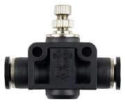 3/8" OD Air Fitting Flow Control Plastic Pneumatic Push-to-Connect Air Fitting