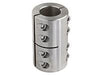35mm ID Keyway Shaft Coupling Stainless Steel Two Piece Clamping