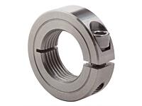 #10-32 Thread One Piece Rigid Clamping Shaft Collar Stainless Steel Threaded