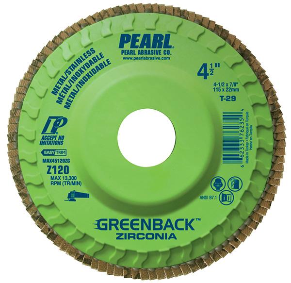 120 Grit 4-1/2" Dia 5/8"-11 Bore Abrasive Flap Disk Type 29 Zirconia