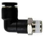 1/4" BSPT 8mm OD Air Fitting Male Elbow Plastic Pneumatic Push-to-Connect Air Fitting